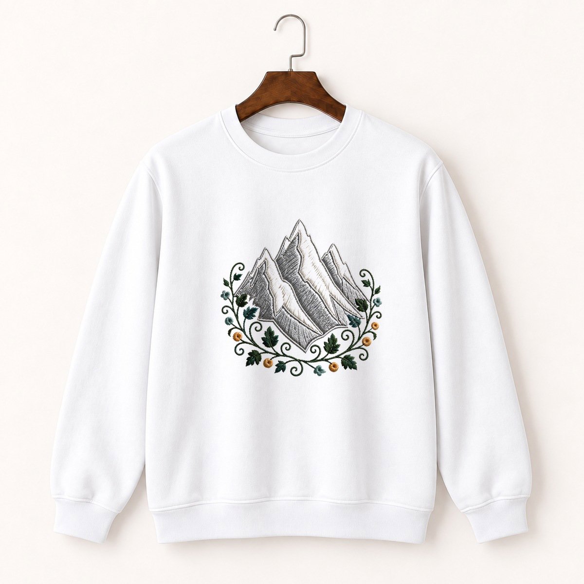 Alps Mountain Range Crewneck Sweatshirt 5
