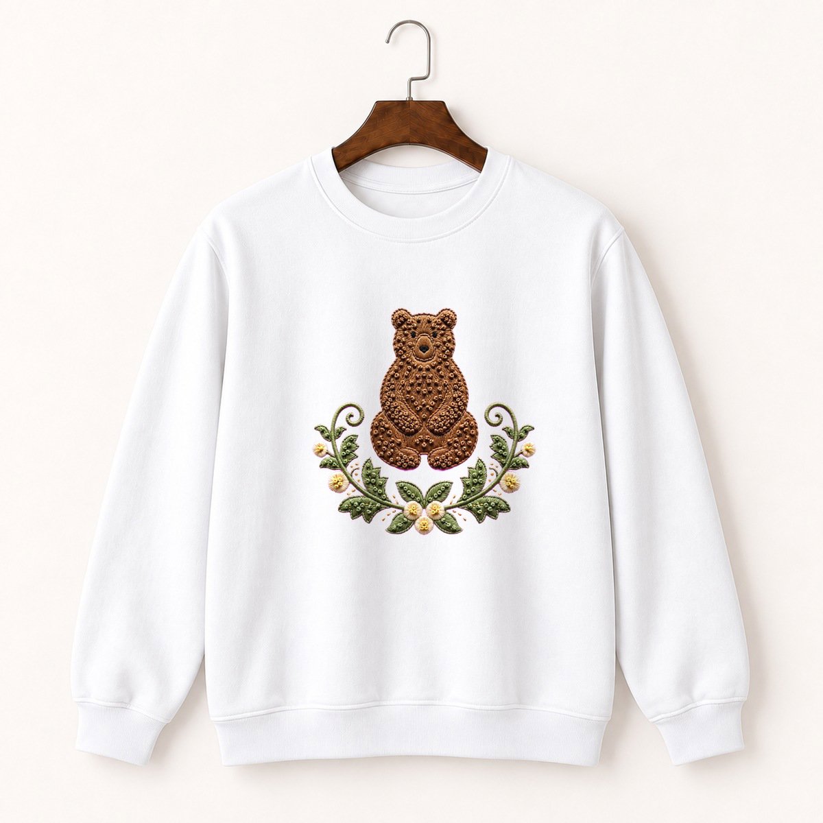 Woodland Bear Crewneck Sweatshirt 5
