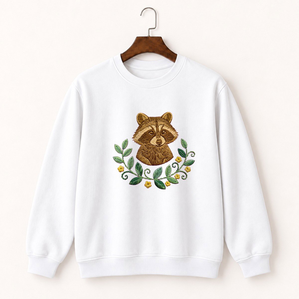 Raccoon Crewneck Sweatshirt 5