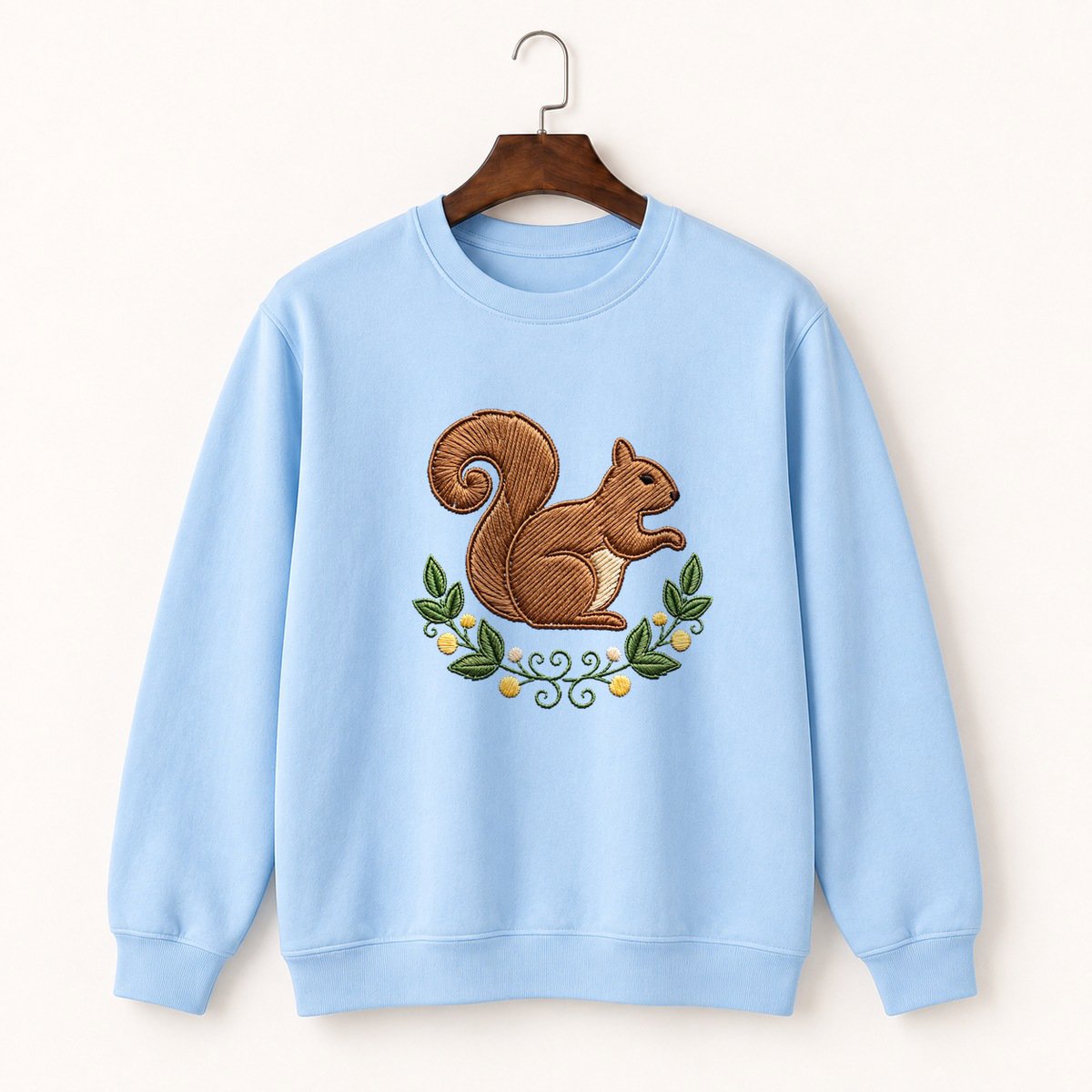 Woodland Squirrel Crewneck Sweatshirt 1