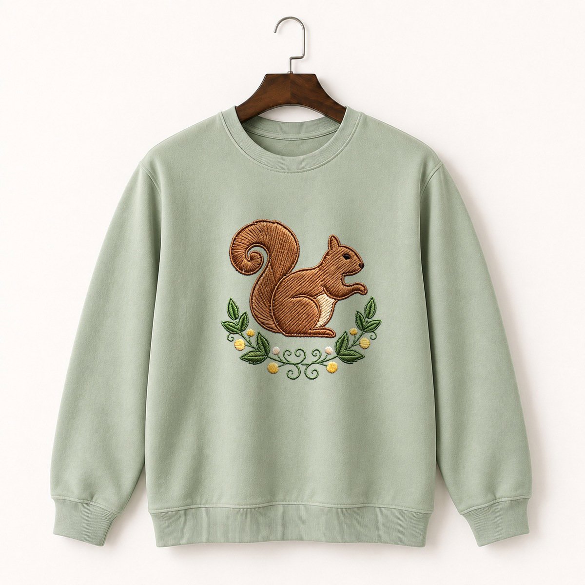 Woodland Squirrel Crewneck Sweatshirt 2