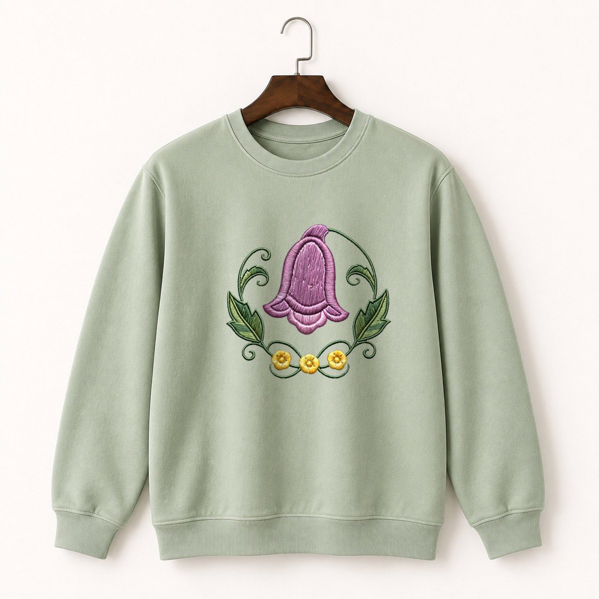 Foxglove Flower Crewneck Sweatshirt 2