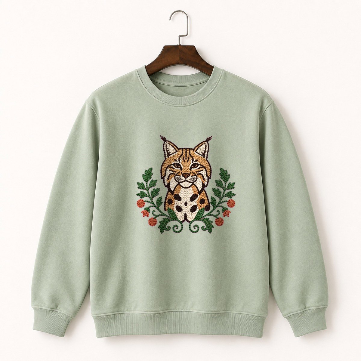 Woodland Bobcat Crewneck Sweatshirt 2