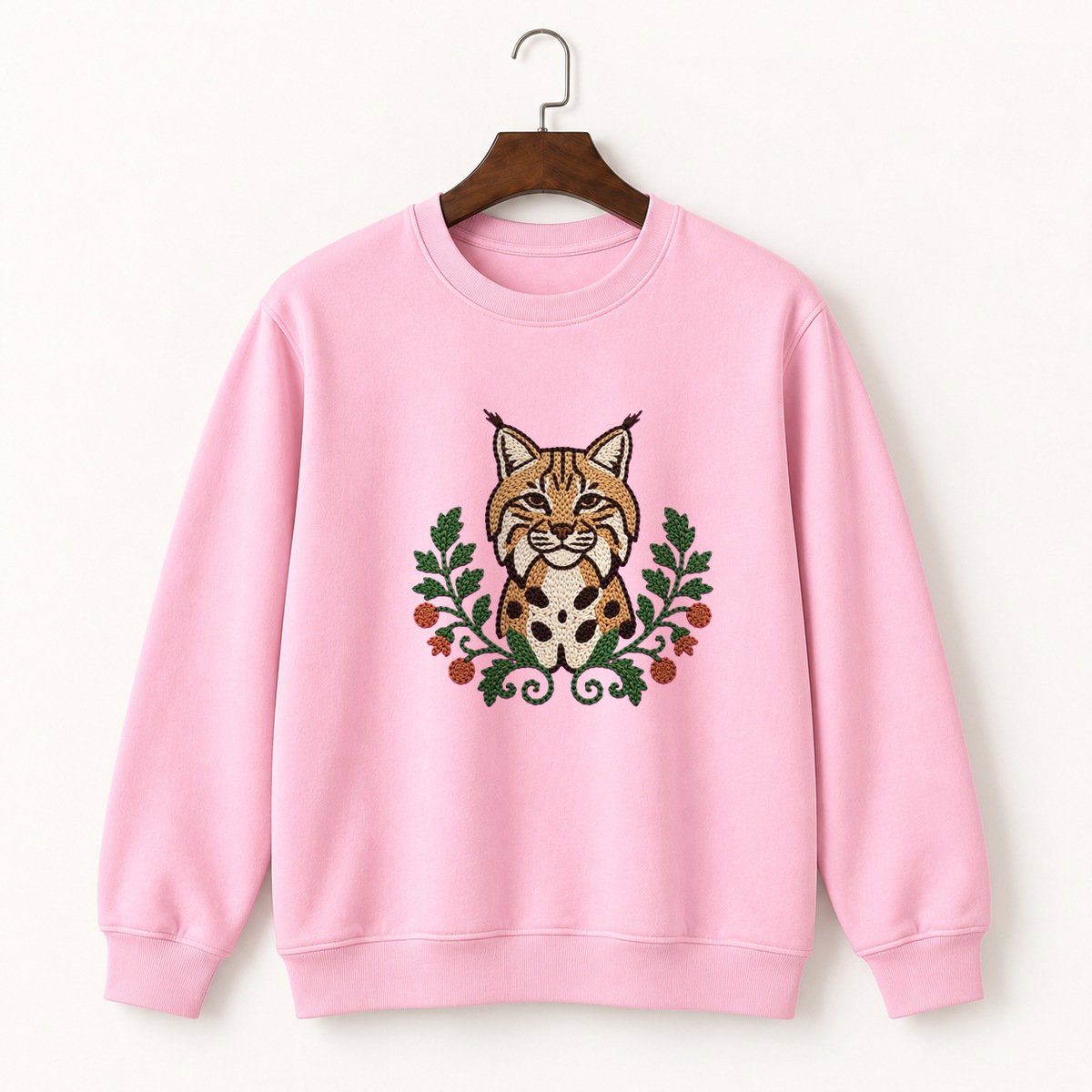 Woodland Bobcat Crewneck Sweatshirt 4