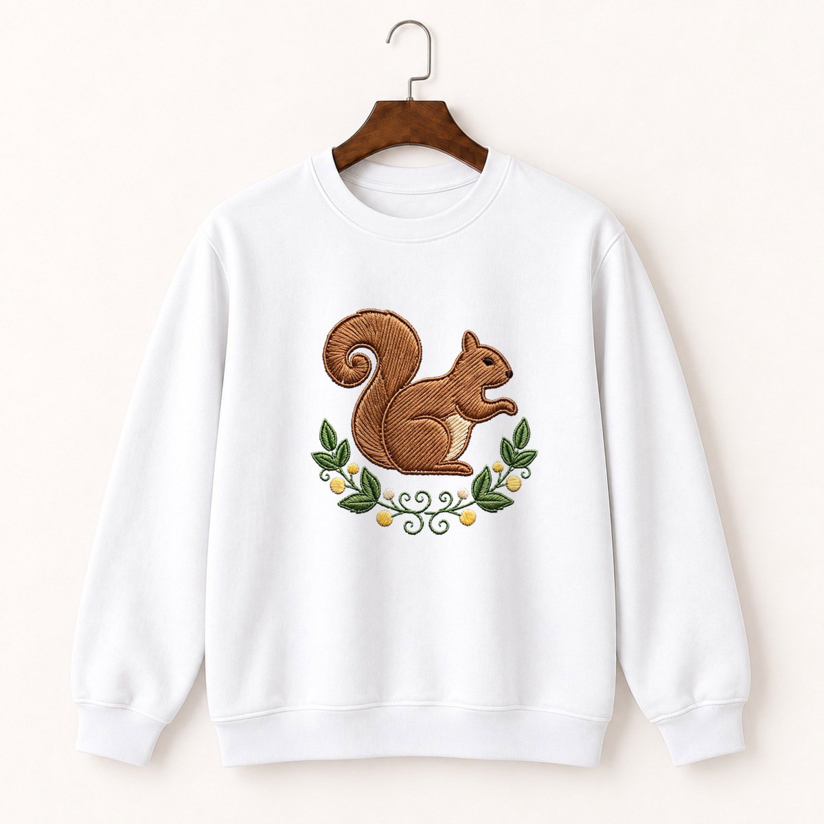 Woodland Squirrel Crewneck Sweatshirt 5