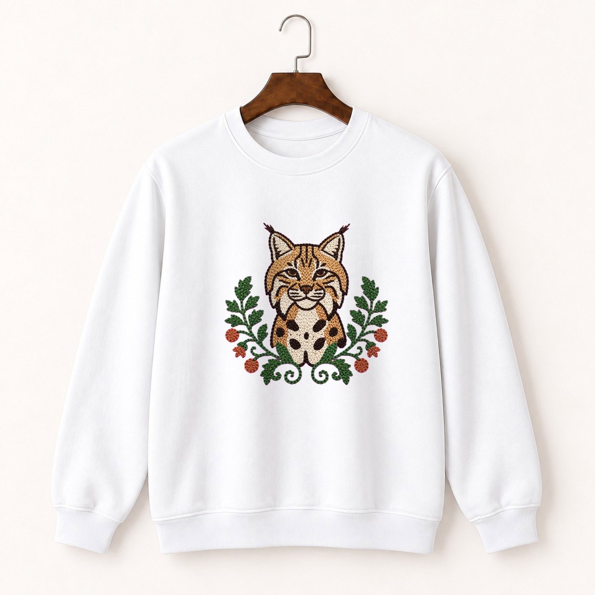 Woodland Bobcat Crewneck Sweatshirt 5
