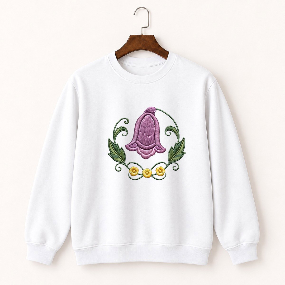 Foxglove Flower Crewneck Sweatshirt 5