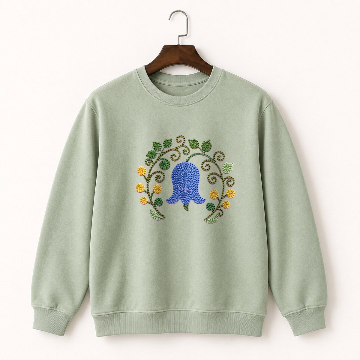 Bluebell Flower Crewneck Sweatshirt 2