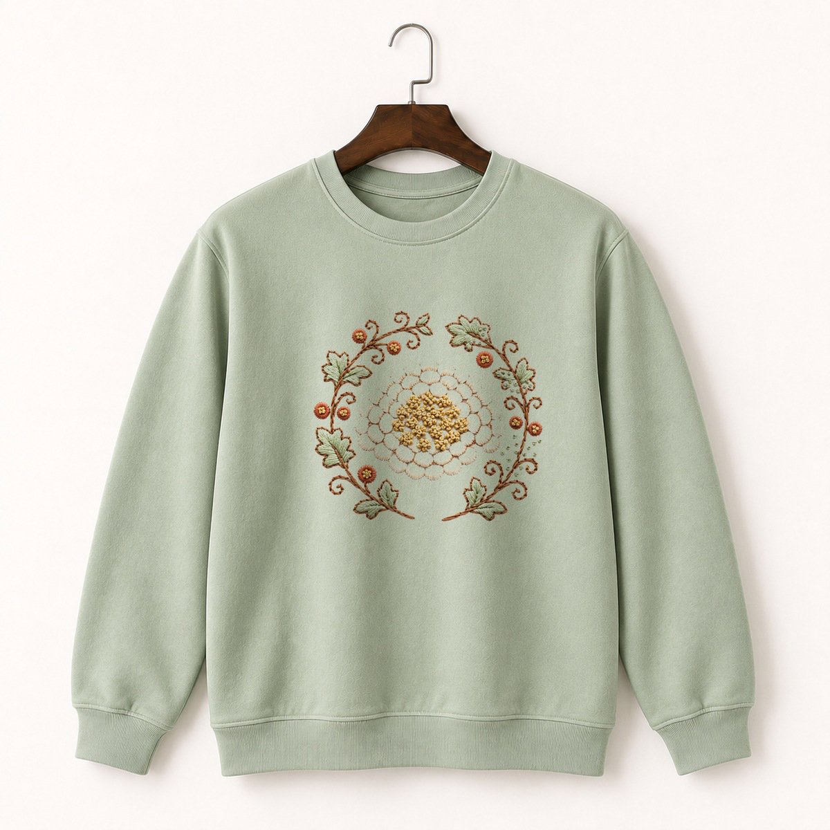 Yarrow Flower Crewneck Sweatshirt 2