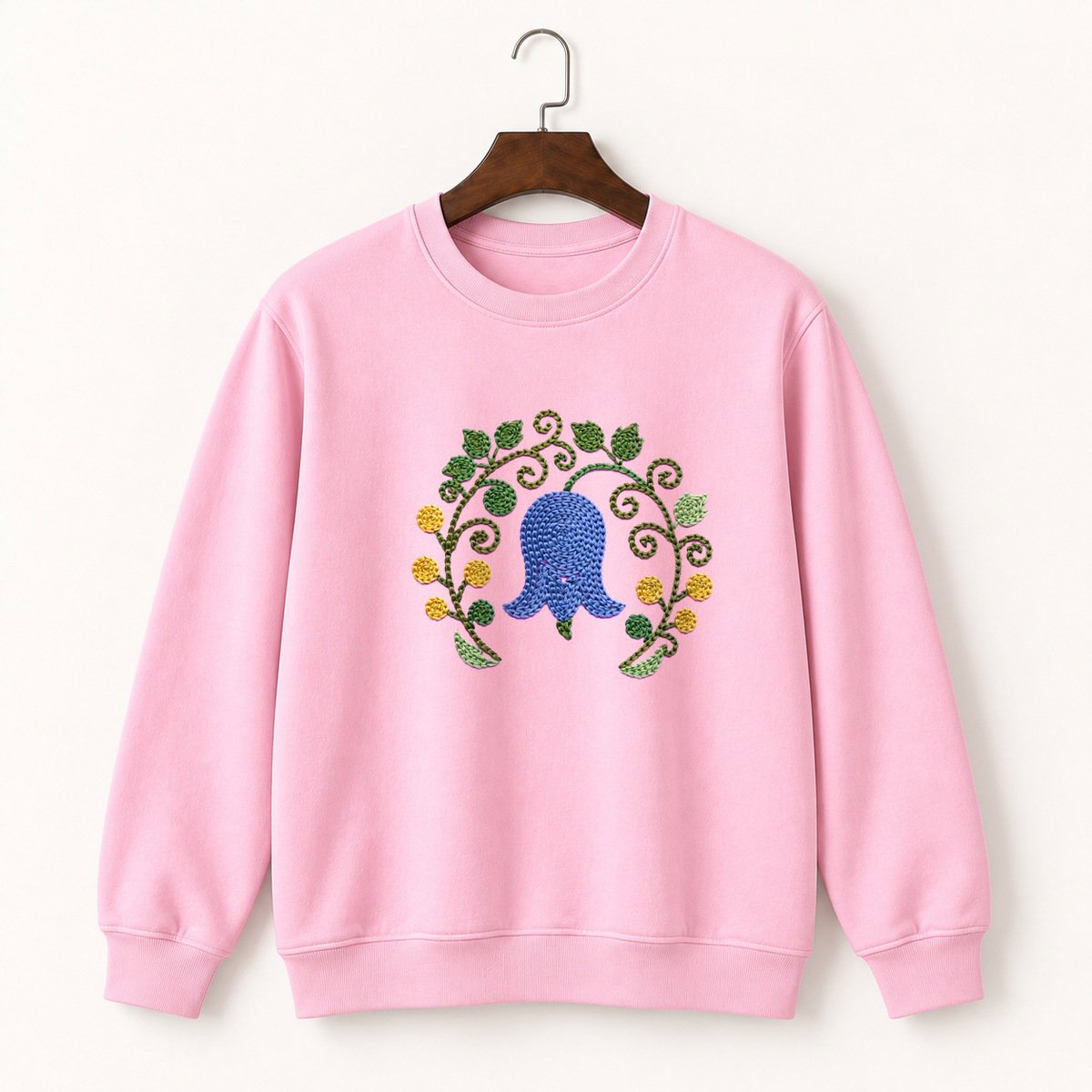 Bluebell Flower Crewneck Sweatshirt 4