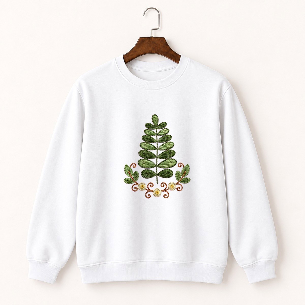 Fern Frond Crewneck Sweatshirt 5