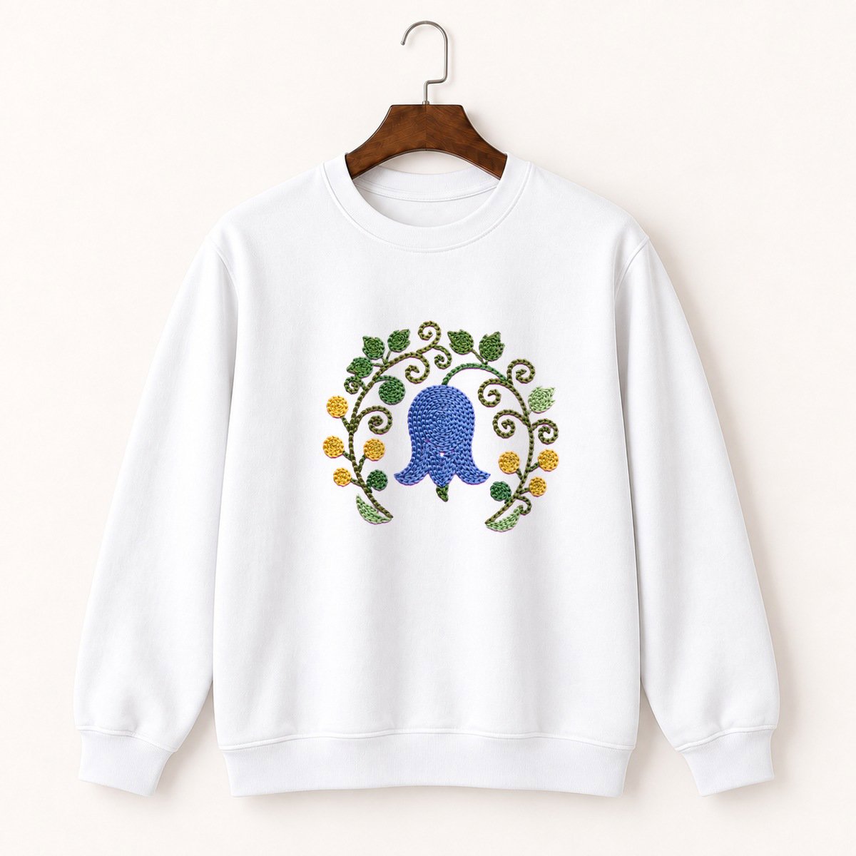 Bluebell Flower Crewneck Sweatshirt 5