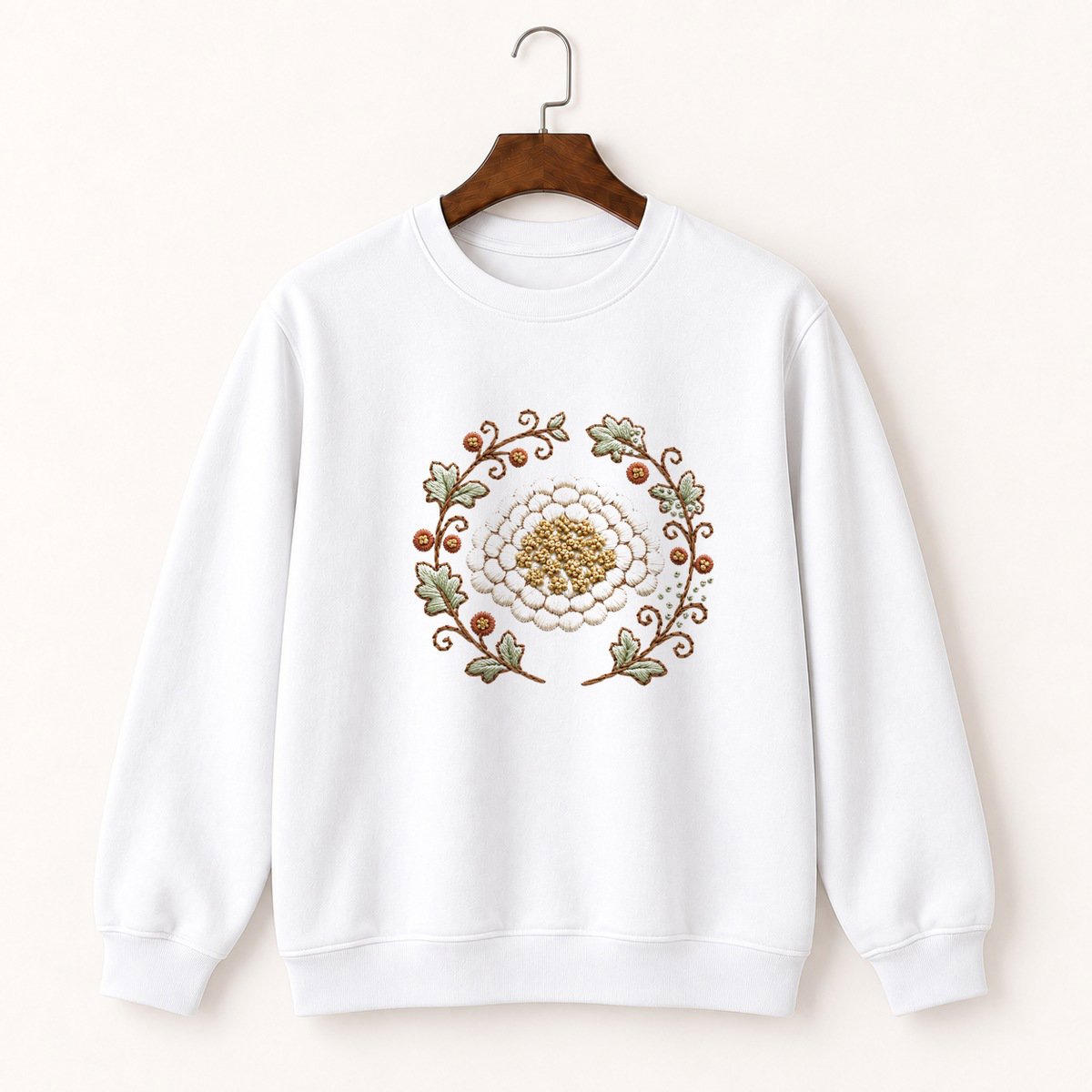 Yarrow Flower Crewneck Sweatshirt 5