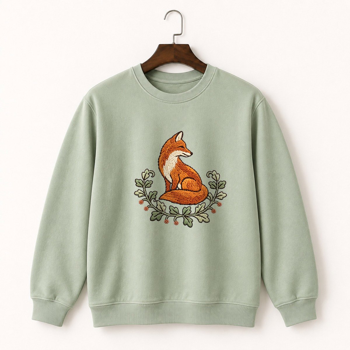 Woodland Fox Crewneck Sweatshirt 2