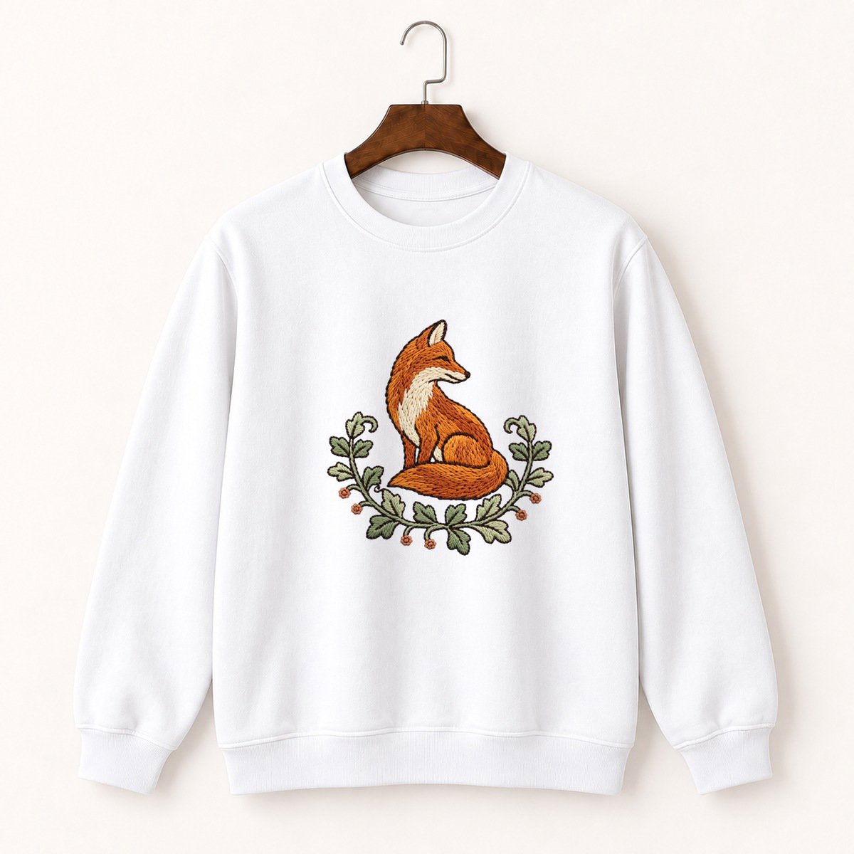 Woodland Fox Crewneck Sweatshirt 5