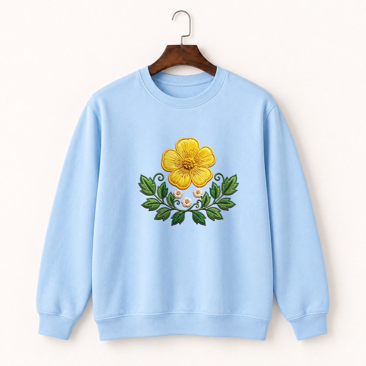 Buttercup Flower Crewneck Sweatshirt 1