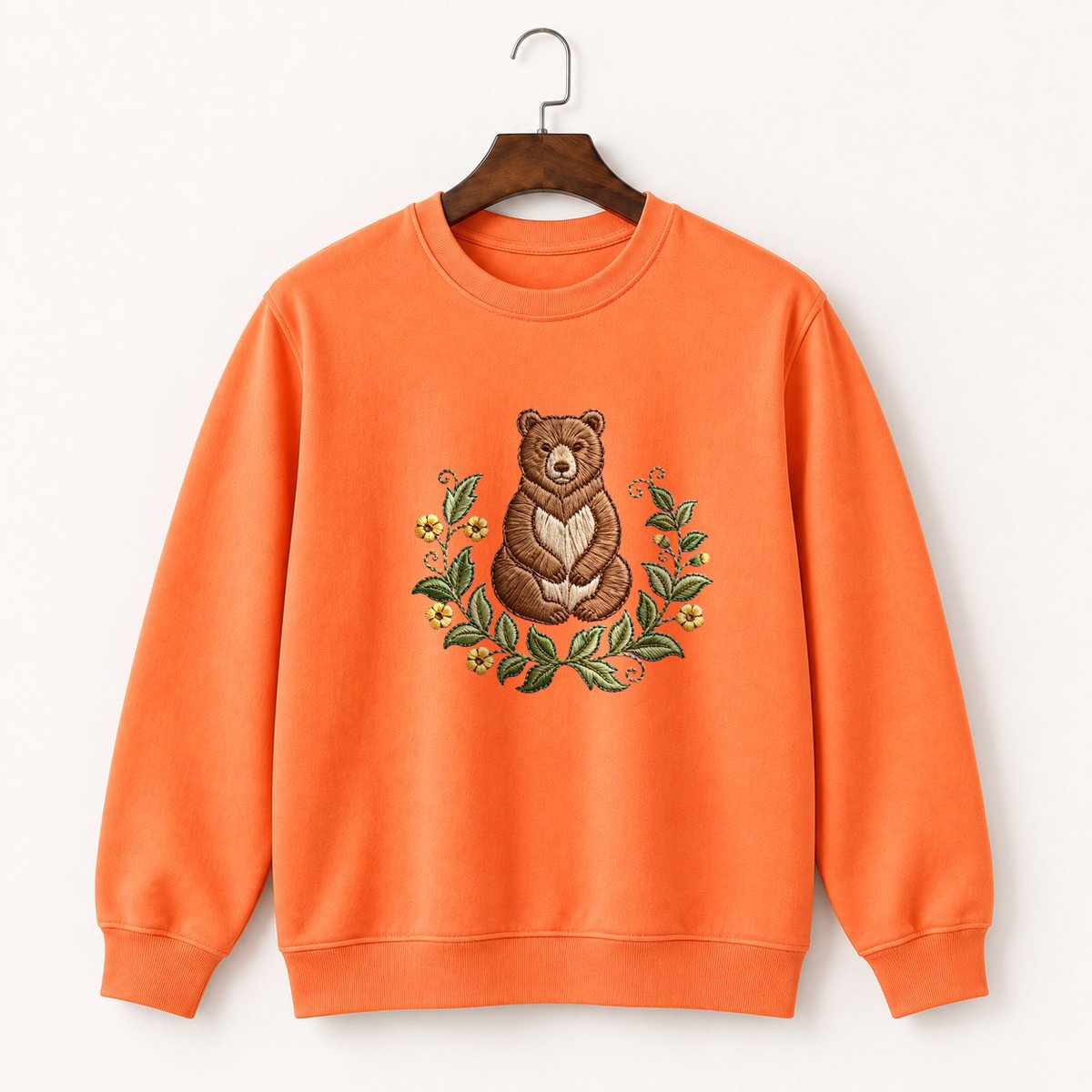 Woodland Bear Crewneck Sweatshirt 3