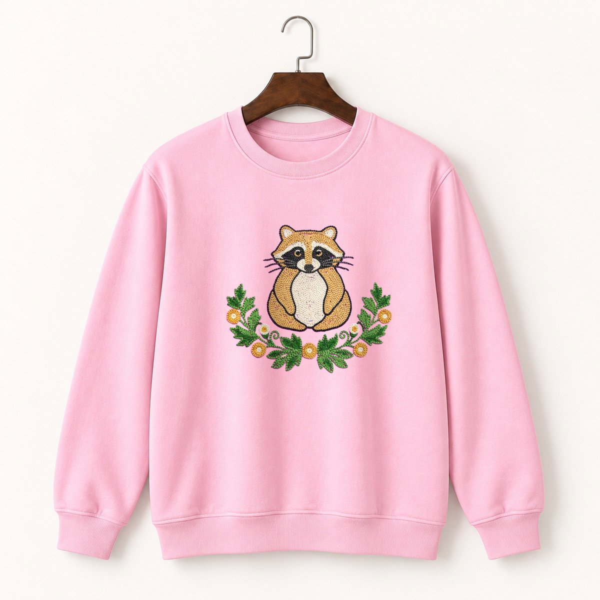 Raccoon Crewneck Sweatshirt 4