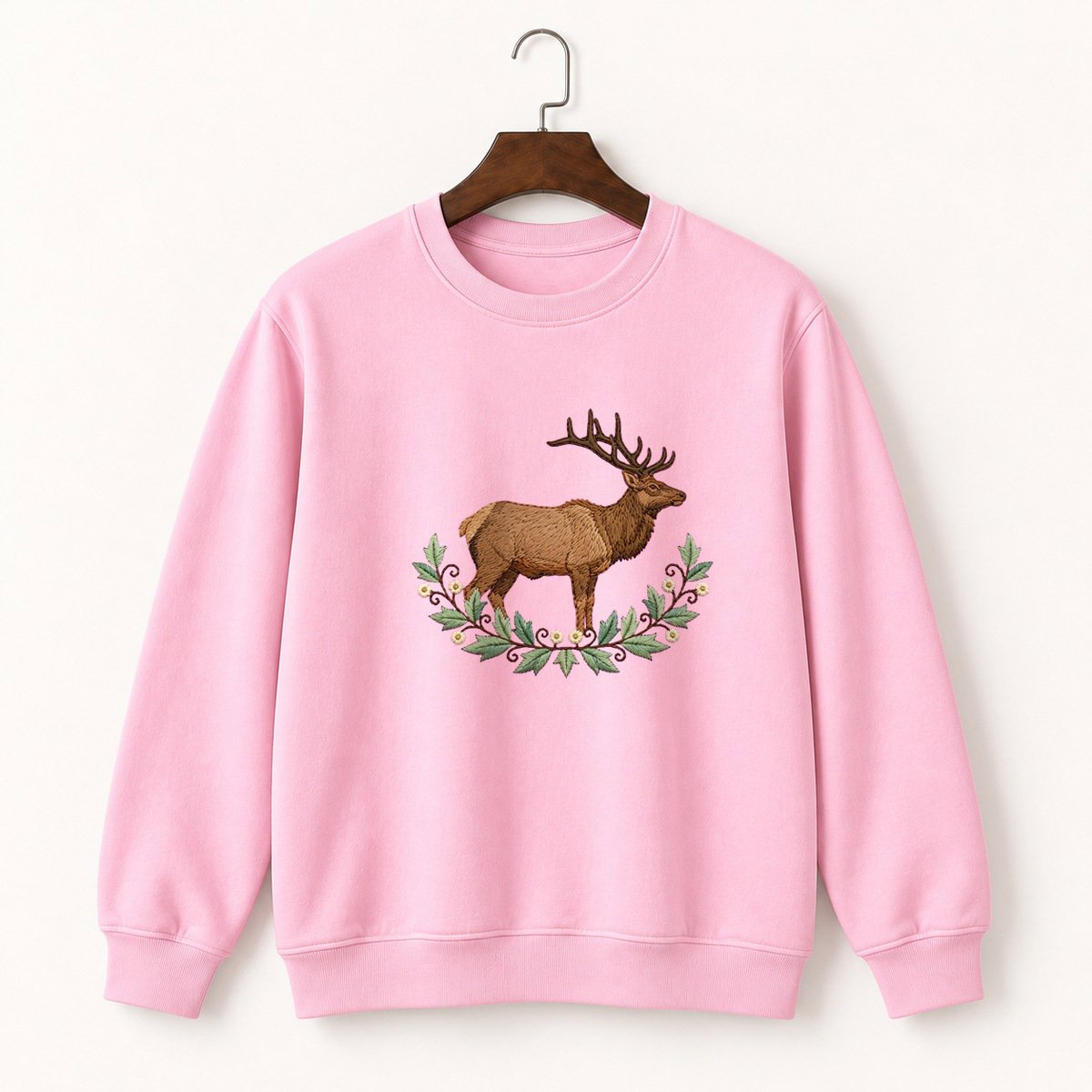 Woodland Elk Crewneck Sweatshirt 4