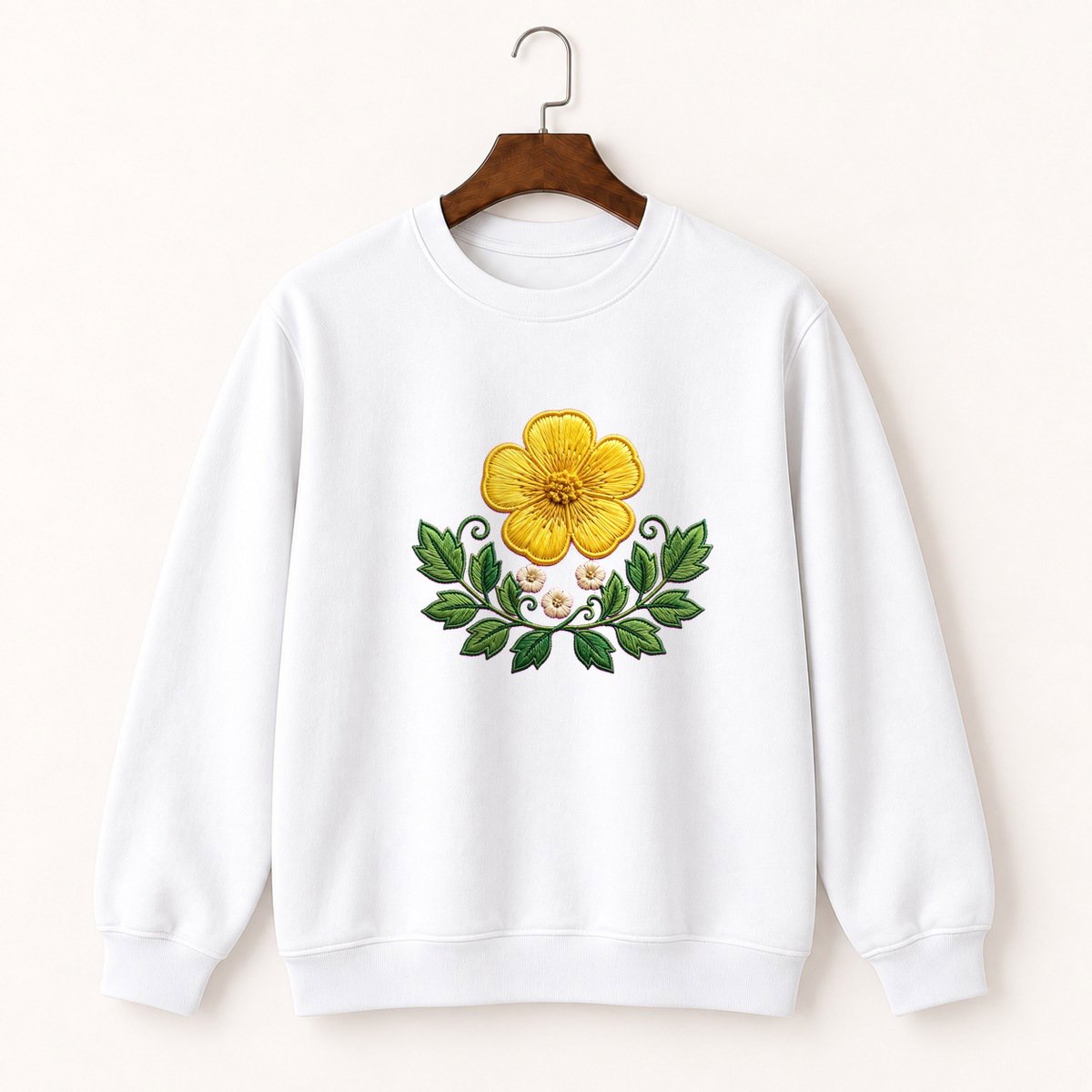 Buttercup Flower Crewneck Sweatshirt 5