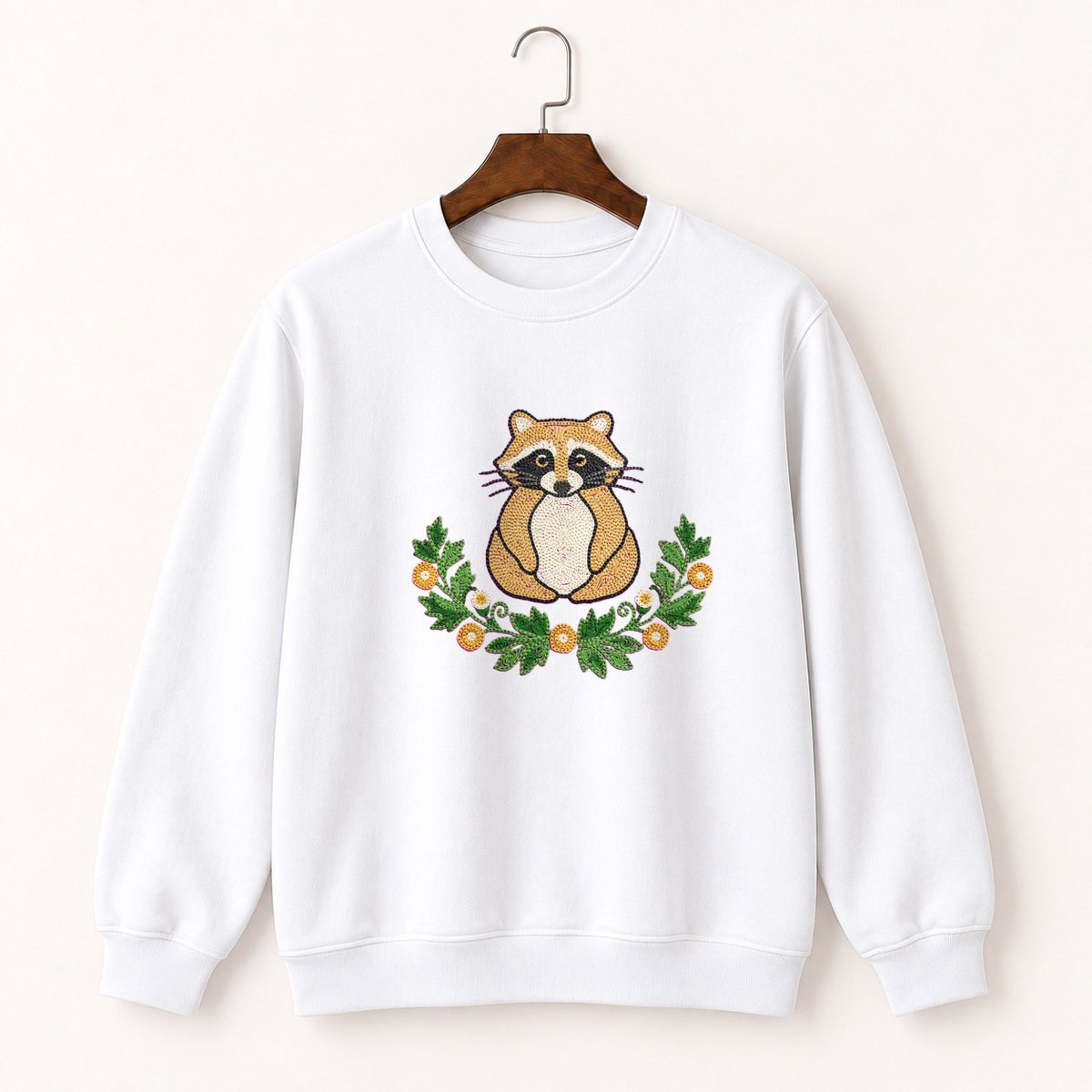 Raccoon Crewneck Sweatshirt 5