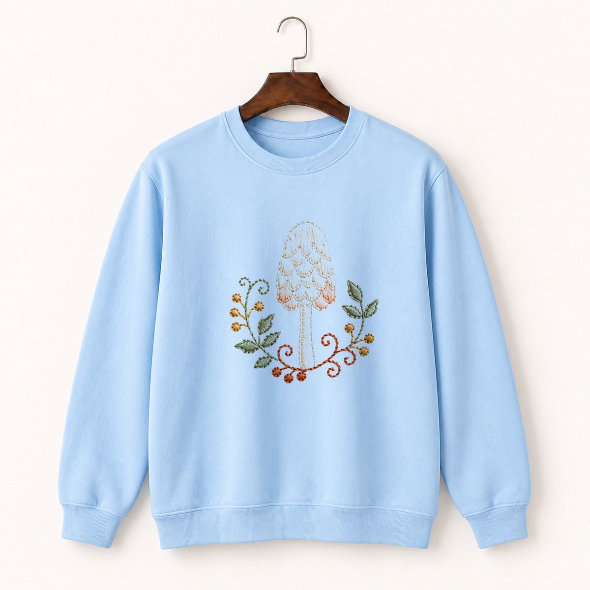Shaggy Mane Mushroom Crewneck Sweatshirt 1