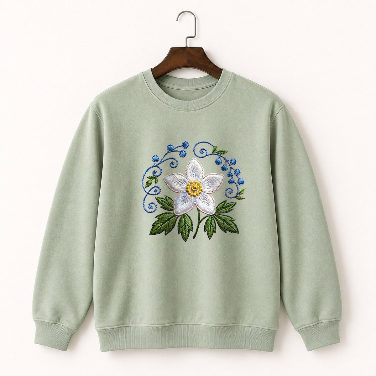 Wood Anemone Crewneck Sweatshirt 2