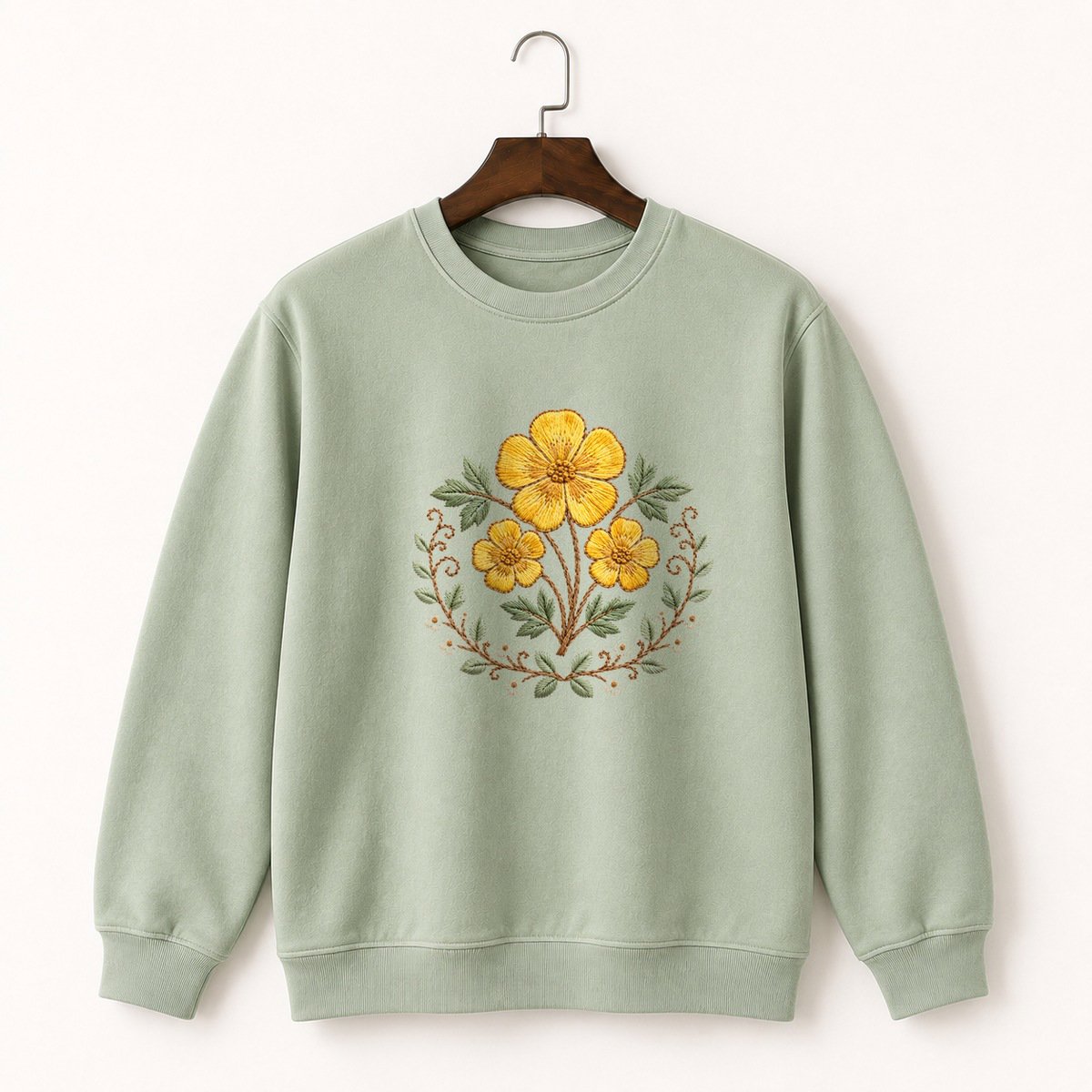Buttercup Wildflower Crewneck Sweatshirt 2