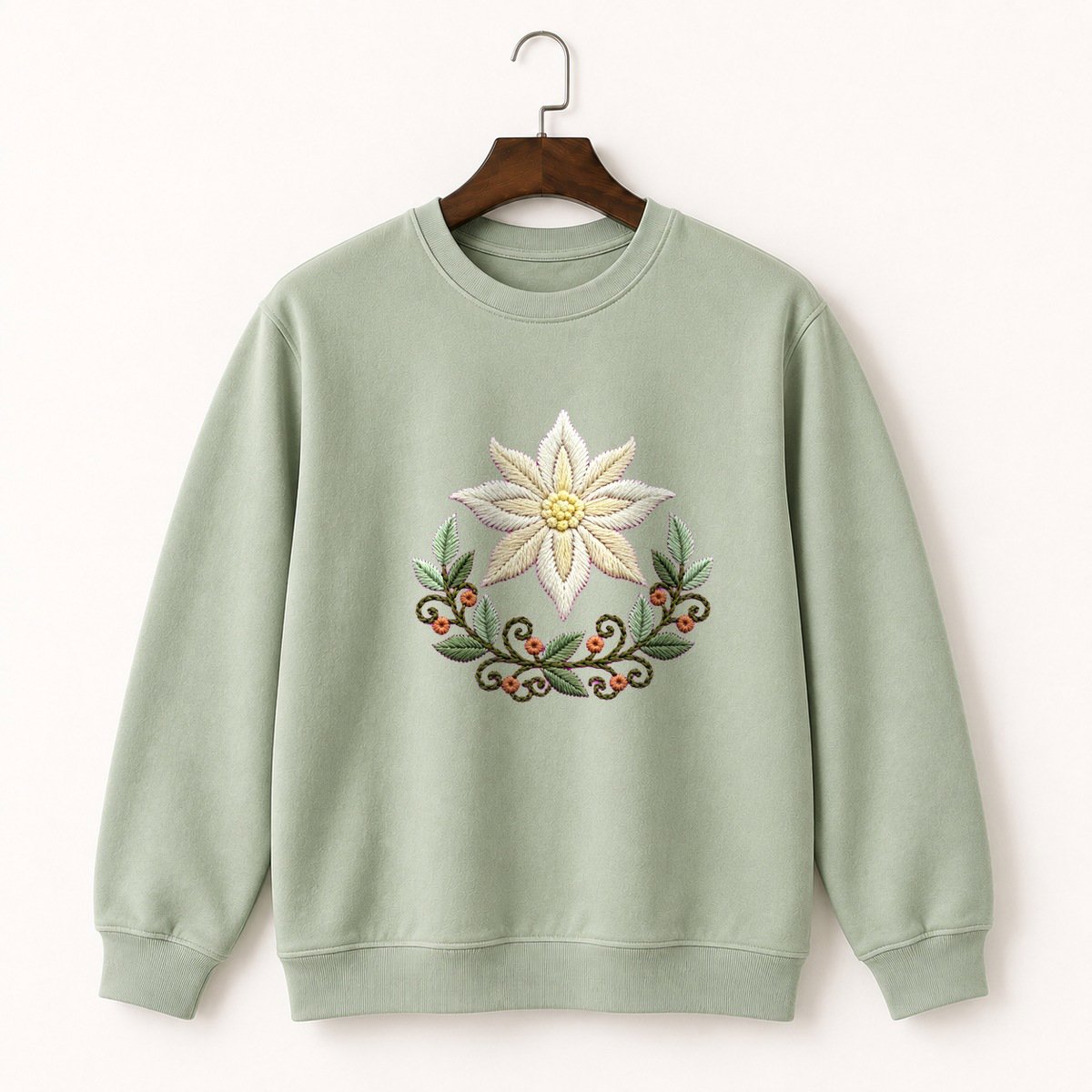 Edelweiss Flower Crewneck Sweatshirt 2