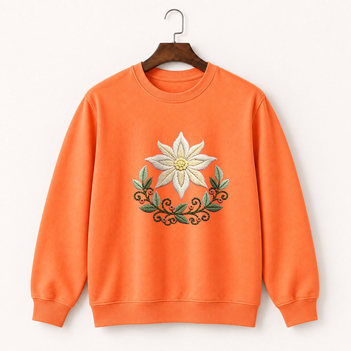 Edelweiss Flower Crewneck Sweatshirt 3