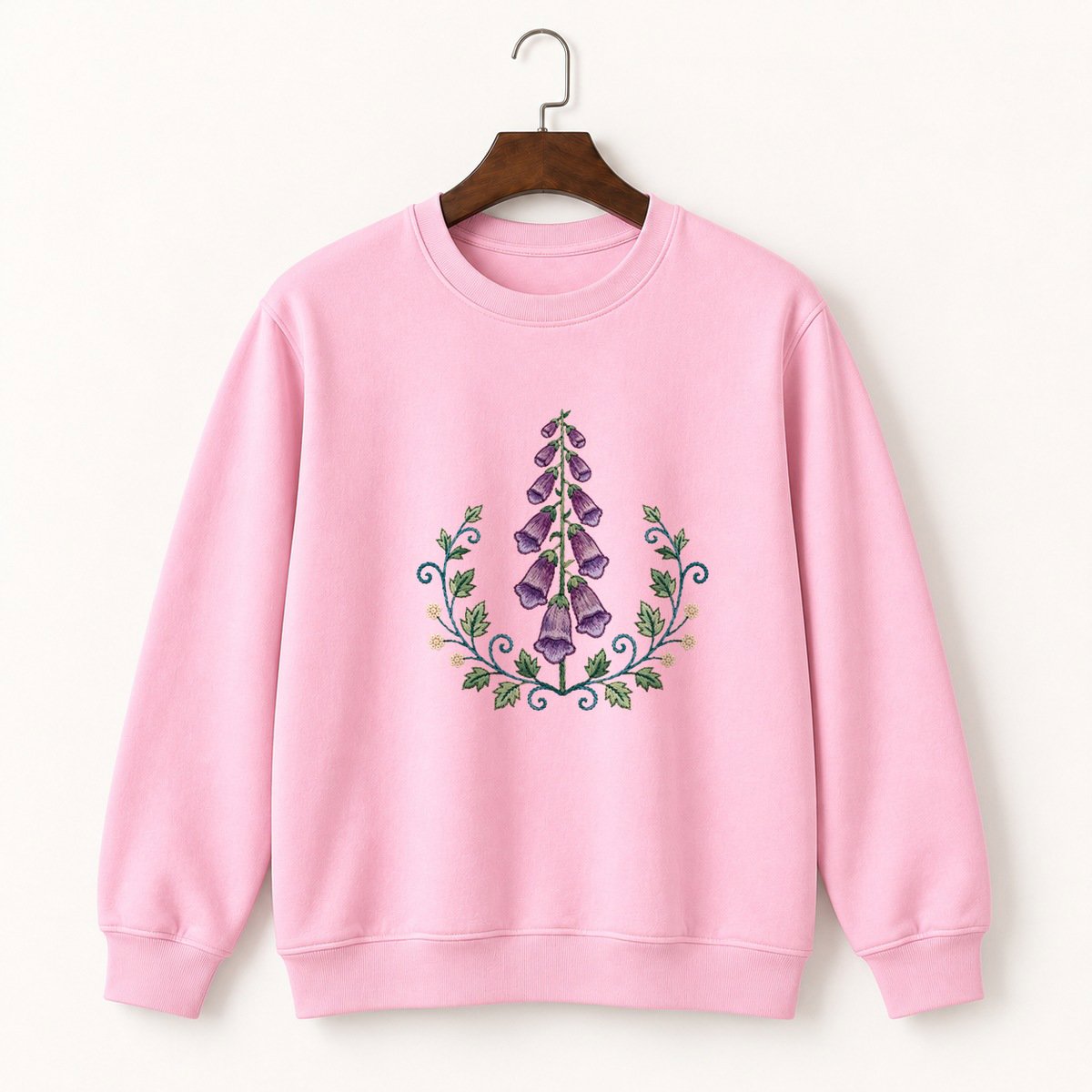 Foxglove Flower Crewneck Sweatshirt 4