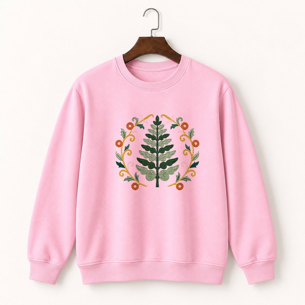 Fern Frond Crewneck Sweatshirt 4