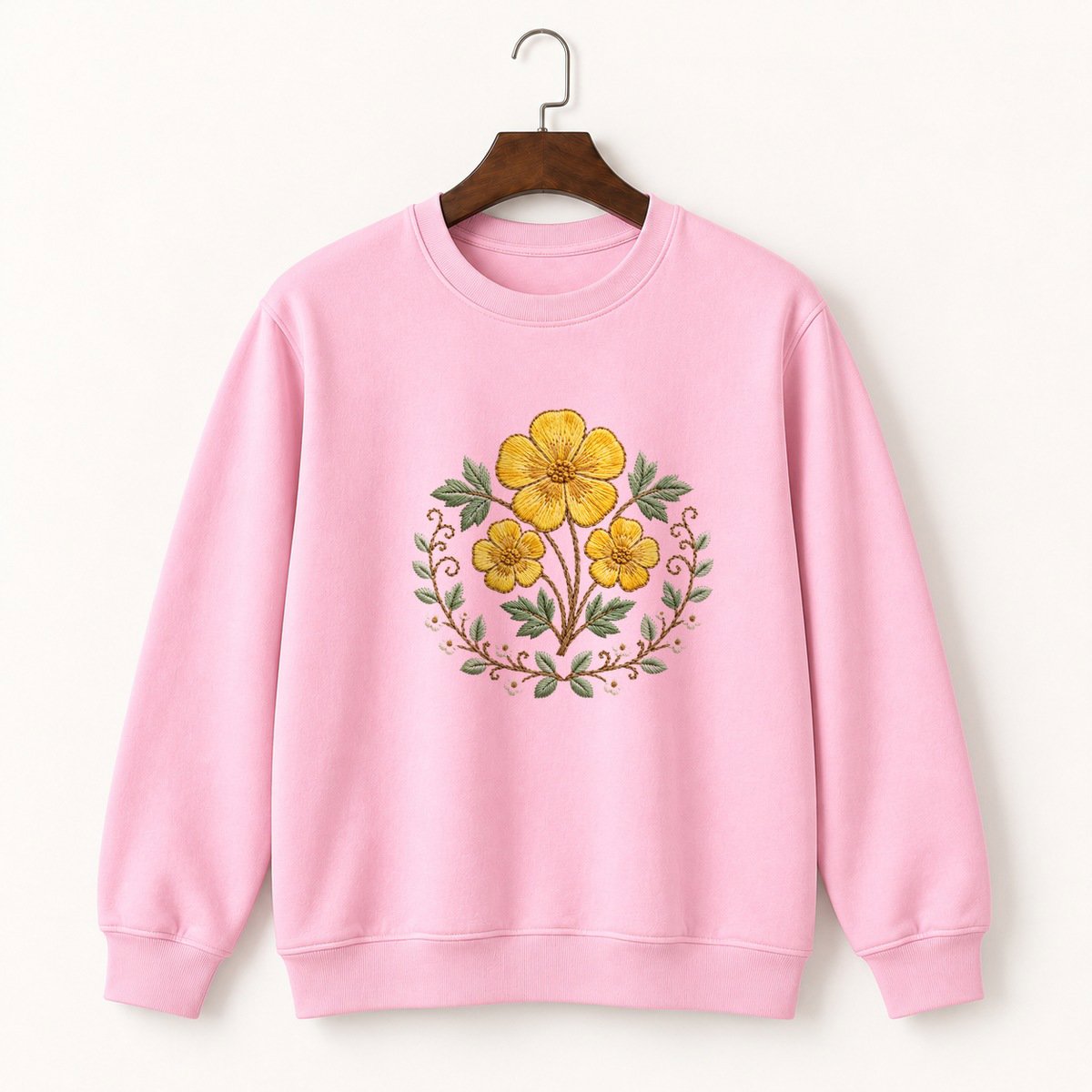 Buttercup Wildflower Crewneck Sweatshirt 4