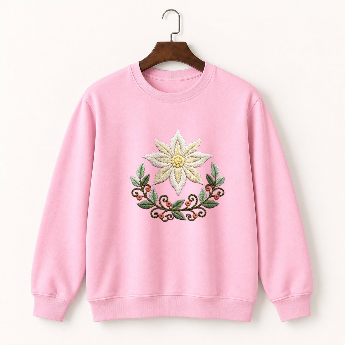 Edelweiss Flower Crewneck Sweatshirt 4