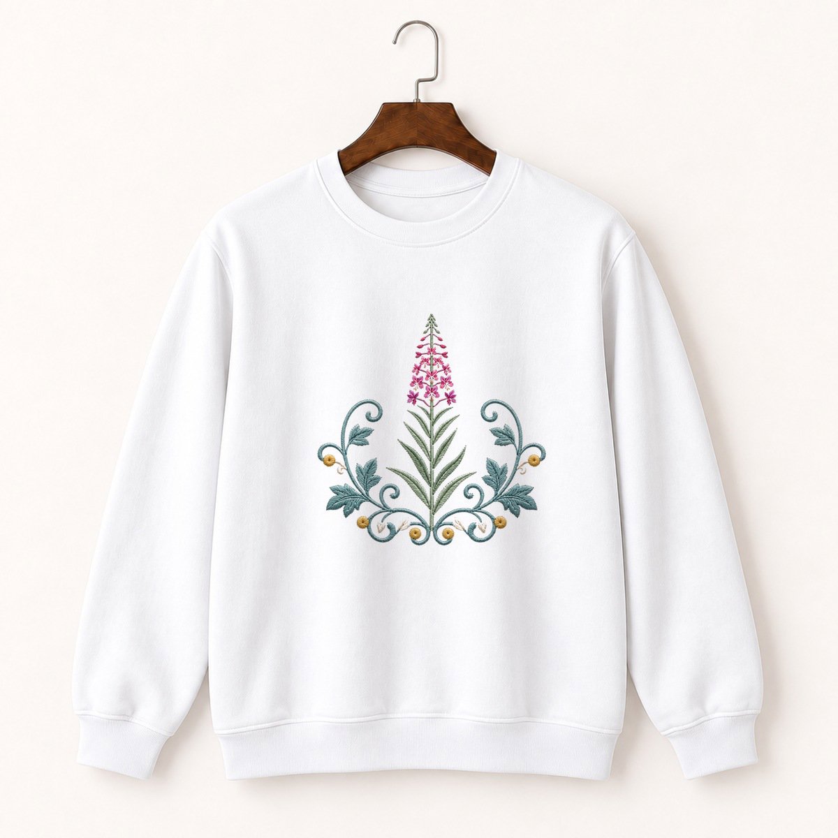 Fireweed Wildflower Crewneck Sweatshirt 5