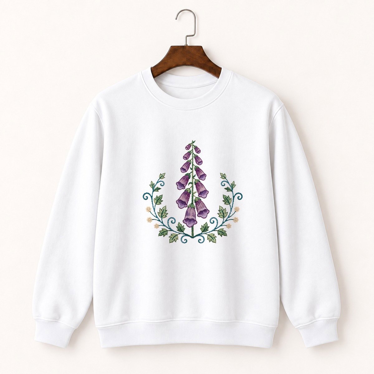 Foxglove Flower Crewneck Sweatshirt 5