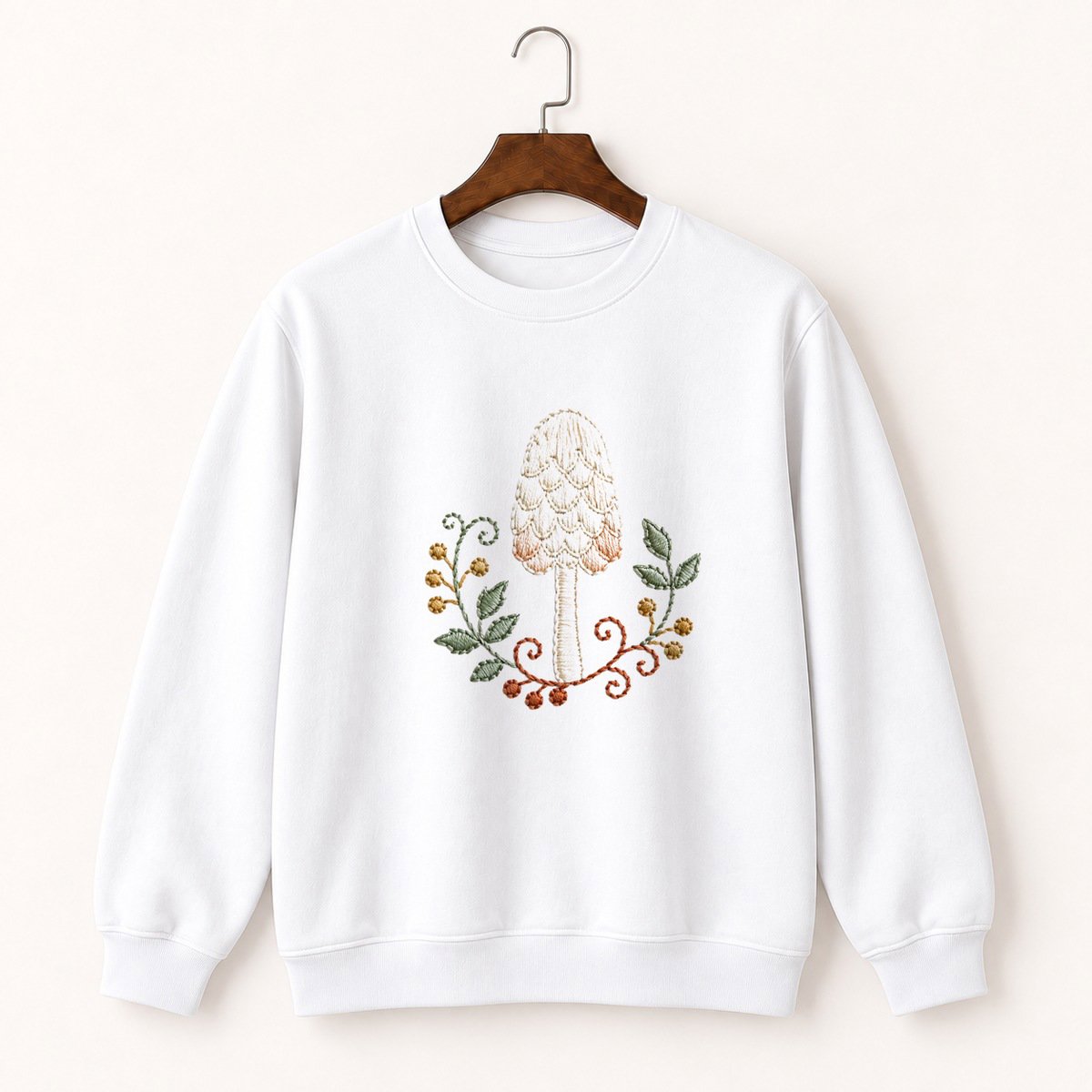 Shaggy Mane Mushroom Crewneck Sweatshirt 5