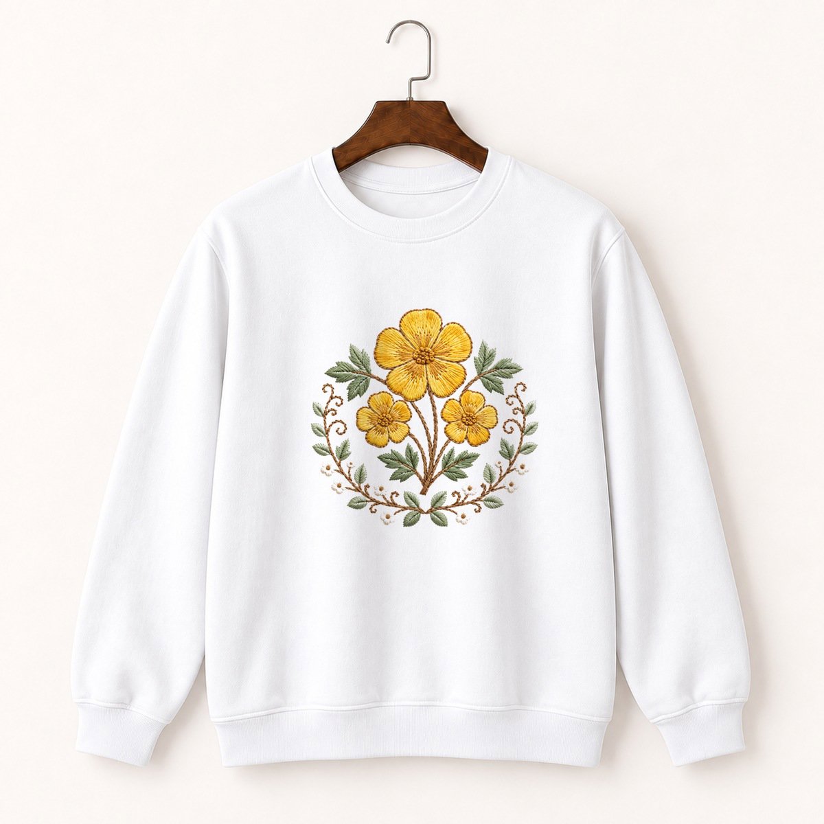 Buttercup Wildflower Crewneck Sweatshirt 5