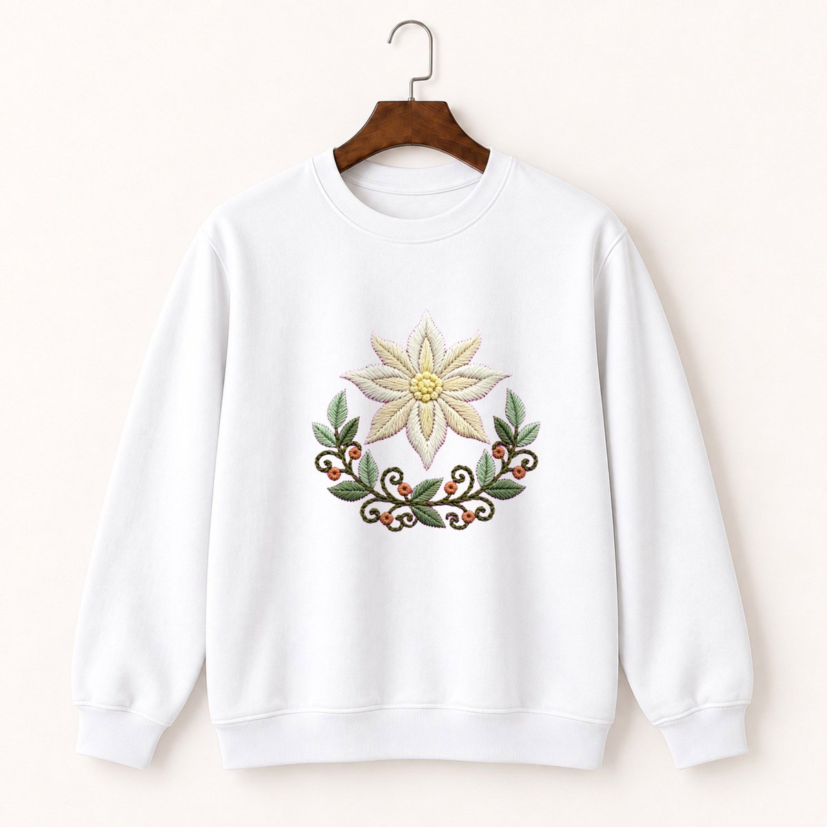 Edelweiss Flower Crewneck Sweatshirt 5