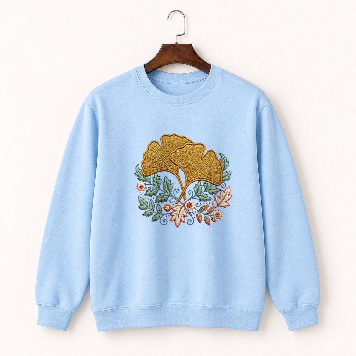 Ginkgo Leaf Crewneck Sweatshirt 1