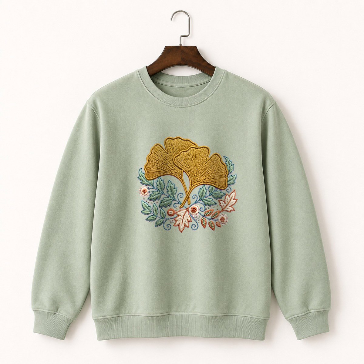 Ginkgo Leaf Crewneck Sweatshirt 2