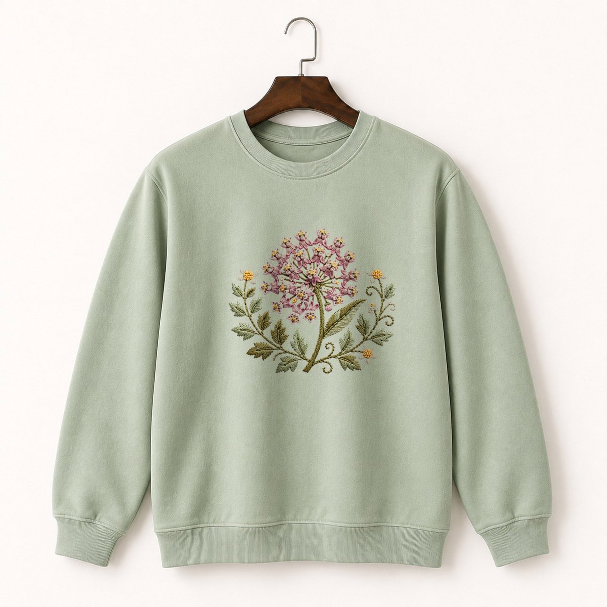 Milkweed Flower Crewneck Sweatshirt 2