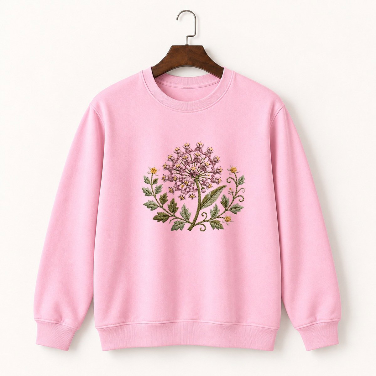 Milkweed Flower Crewneck Sweatshirt 4