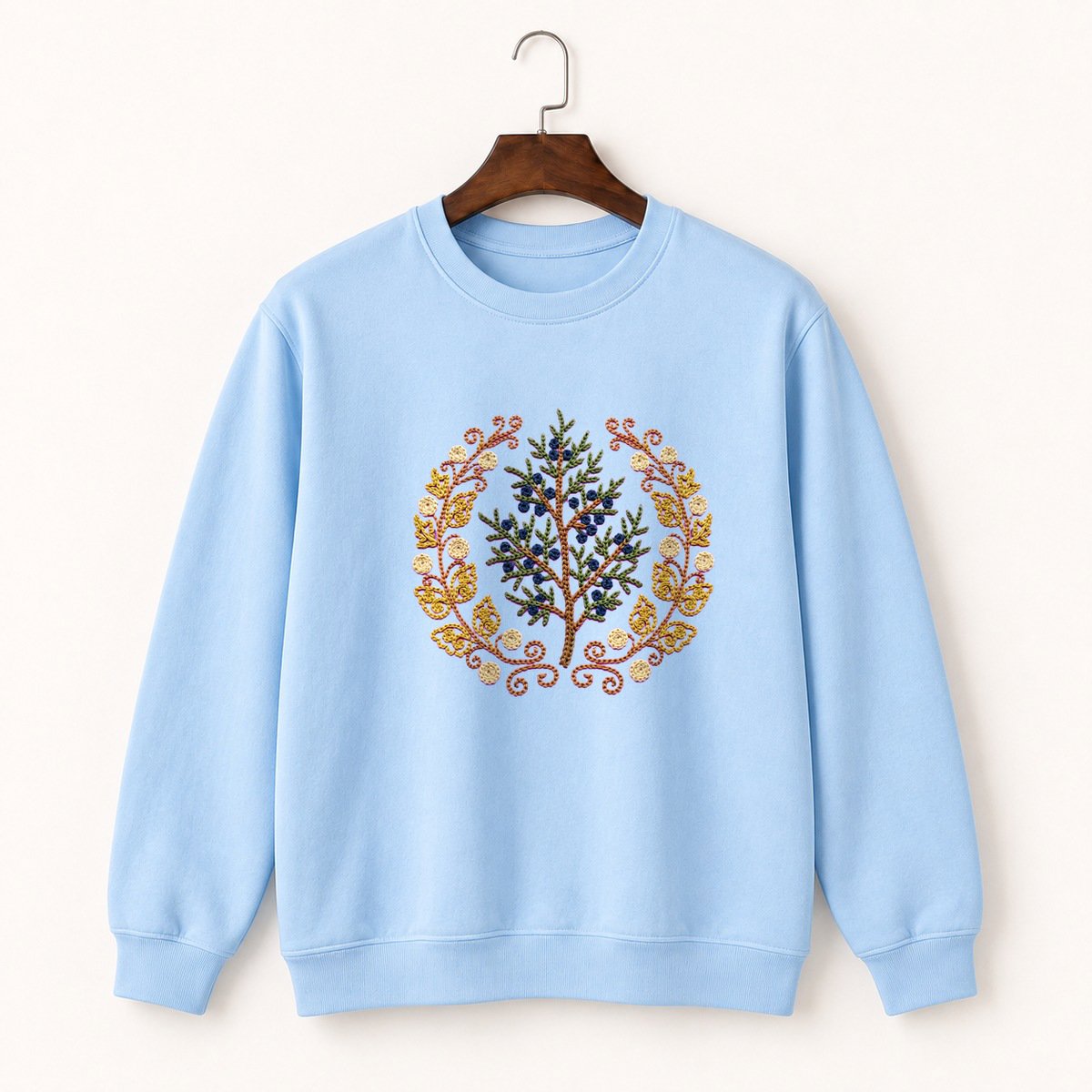 Juniper Berry Branch Crewneck Sweatshirt 1