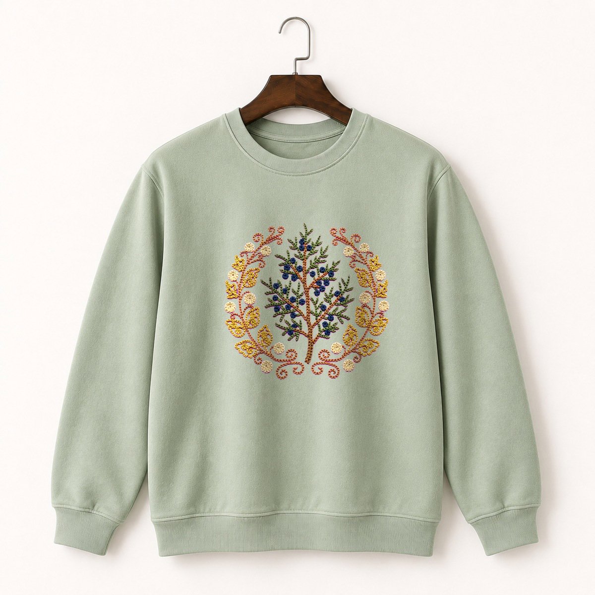 Juniper Berry Branch Crewneck Sweatshirt 2