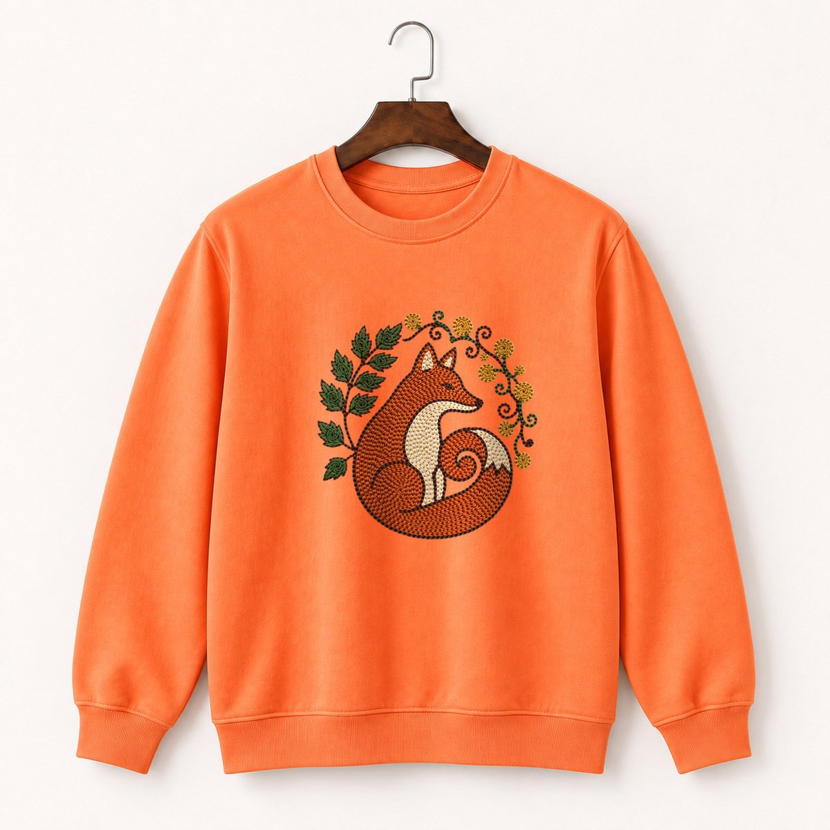 Woodland Fox Crewneck Sweatshirt 3
