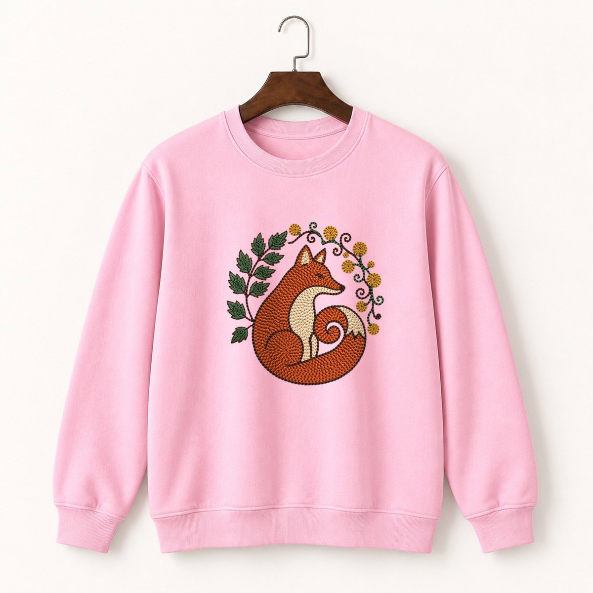 Woodland Fox Crewneck Sweatshirt 4