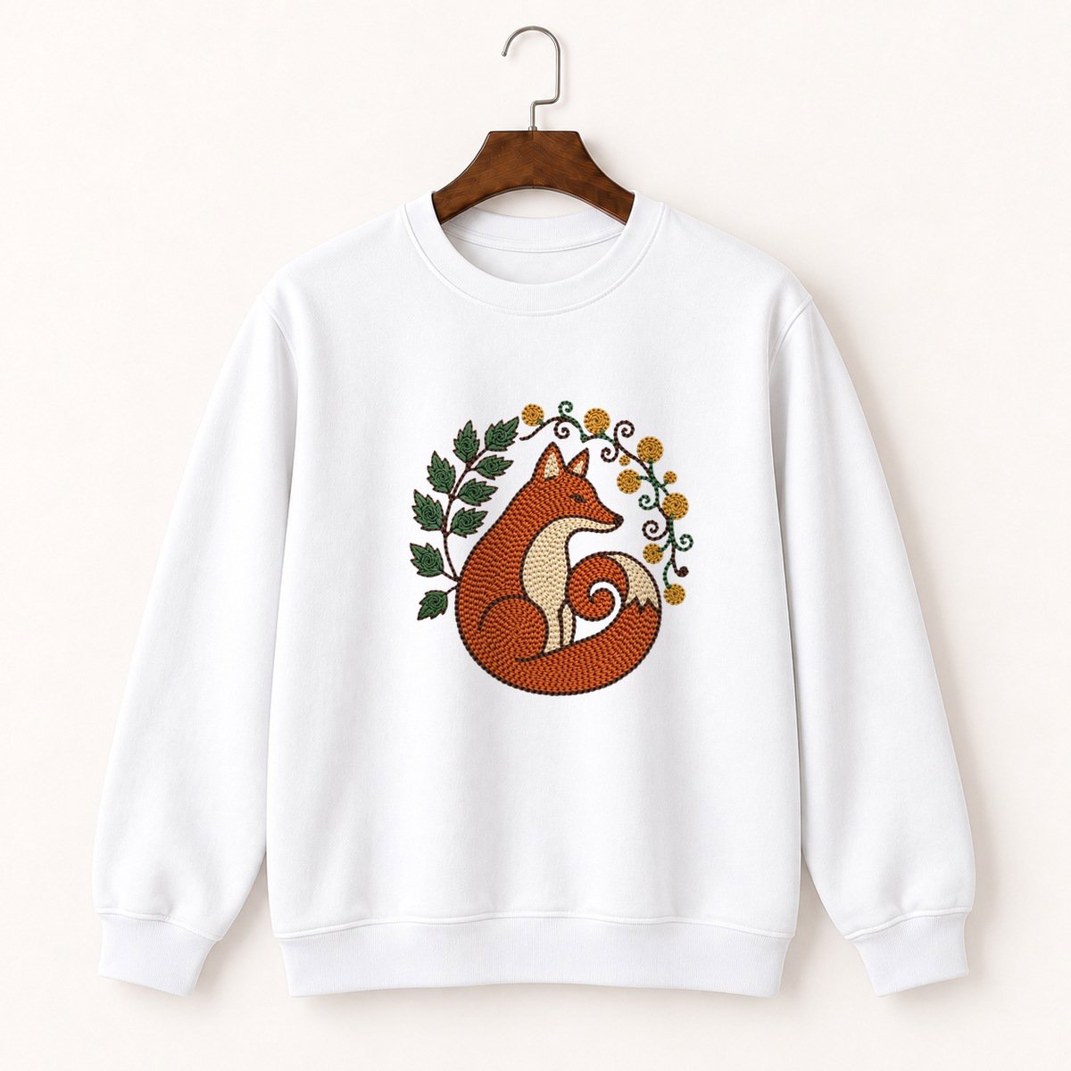 Woodland Fox Crewneck Sweatshirt 5