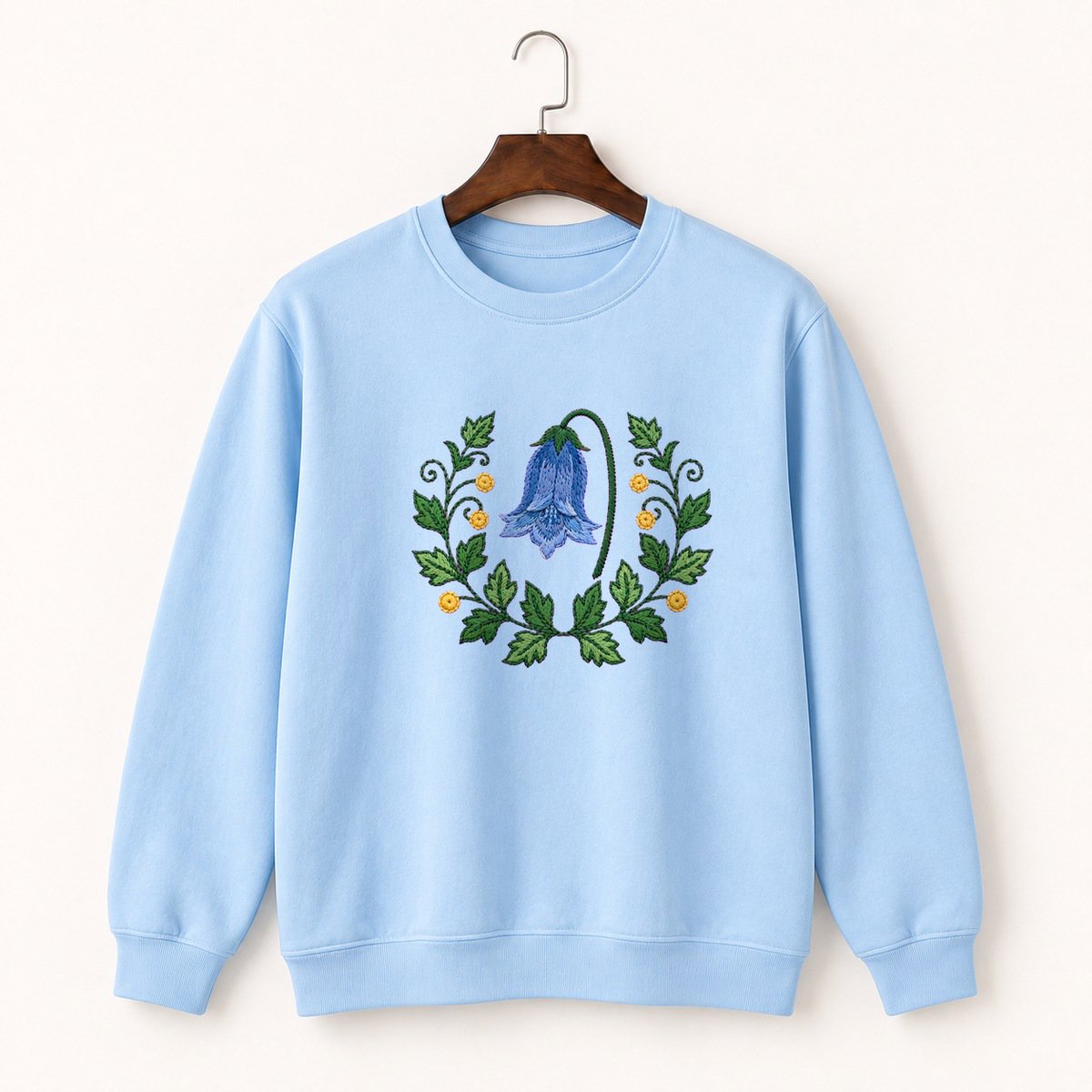 Harebell Flower Crewneck Sweatshirt 1