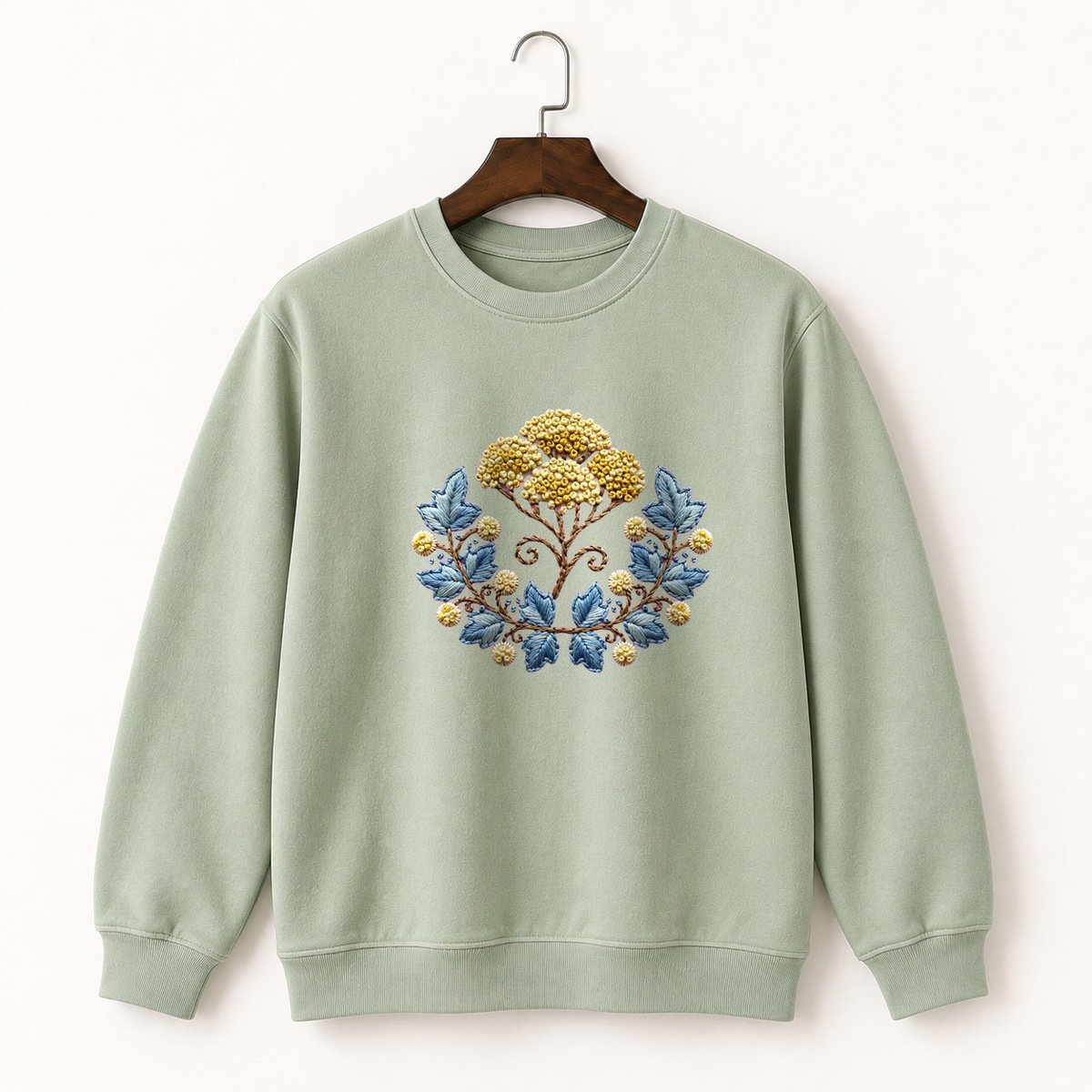 Yarrow Flower Crewneck Sweatshirt 2